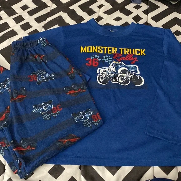 Children’s Place Monster Trucks PJ Set - Picture 1 of 4
